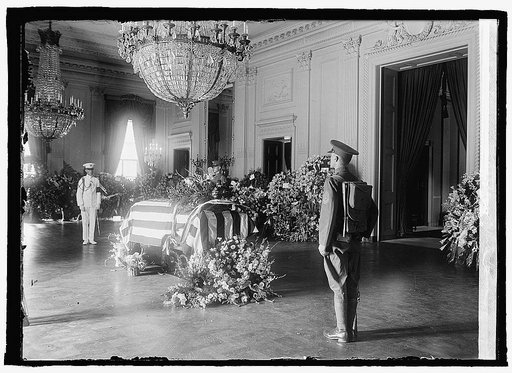 Lying in state at White House [Washington, D.C.