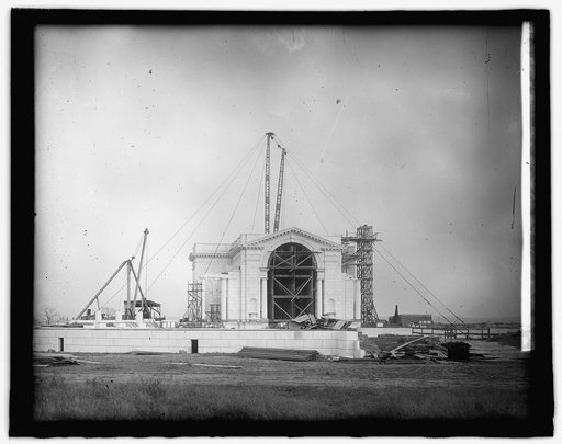 Memorial Amphitheater at Arlington National Cemetery, Arlington, Virginia,] under const.