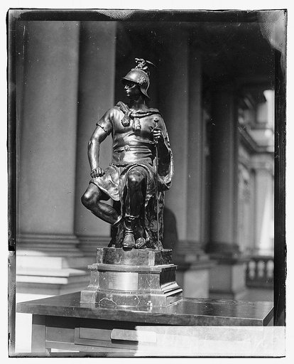 Bronze statue presented to Secretary of Navy Josephus Daniels by French Ambassador Jean Jusserand, for the U.S.S. Seattle which escorted troop-ships to France