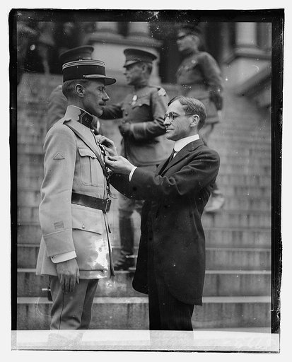 Secty. Baker & Capt. Emanuel Eugene Frankford, Military attache, French Legation