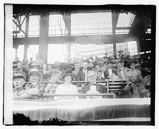 Vice Pres. Marshall at Army & Navy ball game, 1919