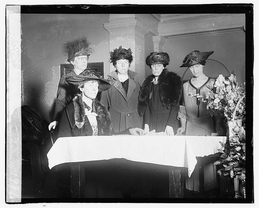 Officers of the Womens Legion sitting: Mrs. Eustis, Mrs. Baker, 5/13/20