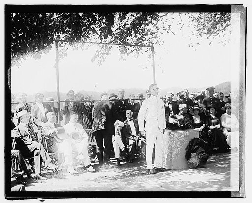 Senator D. Baker start of Trans-Continental Tour