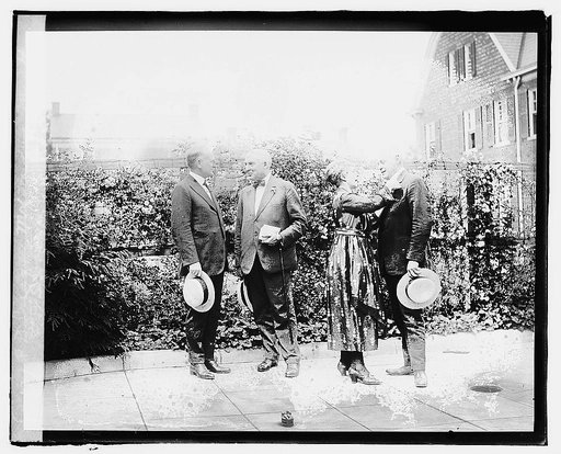 R.B. Creager, Mrs. Harding, Mr. H[arding], F.E. Scobey