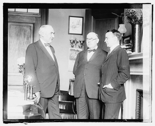 Warren G. Harding, Wm. Boyce Thompson & Theo. Roosevelt, Jr.