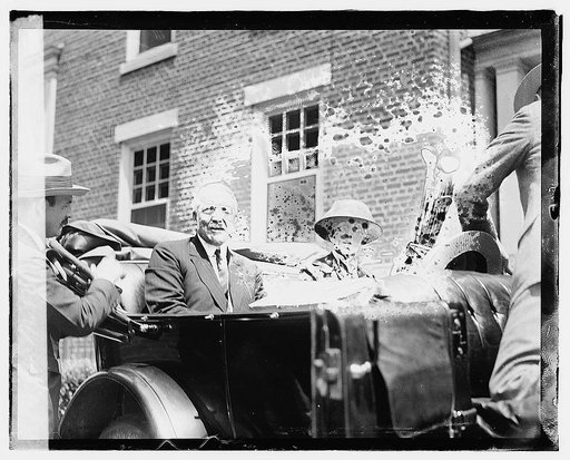 Mr. & Mrs. Harding leaving for Marion, 7/3/20