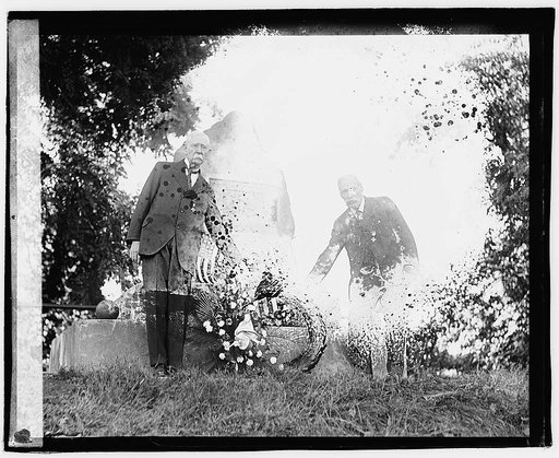 Unveiling of Lincoln tablet at Fort Stevens, July 12/20