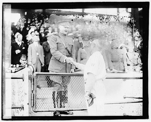 Pershing at ball game, 9/13/19