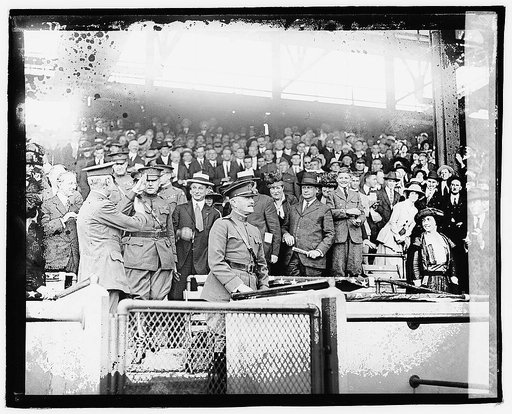 Pershing at ball game, 9/13/19