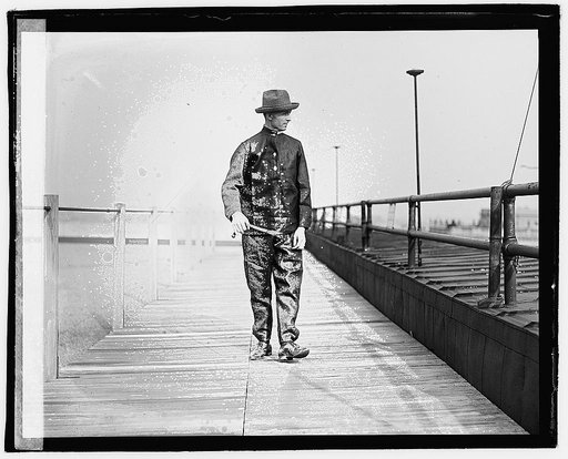 Ertle[?] in paper suit