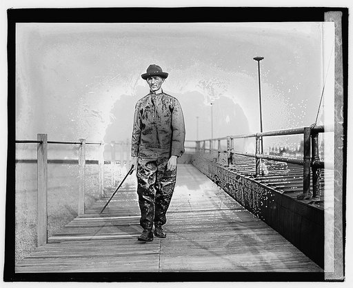 Ertle[?] in paper suit