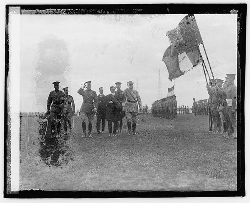 General Pershing receiving Medaille Militaire