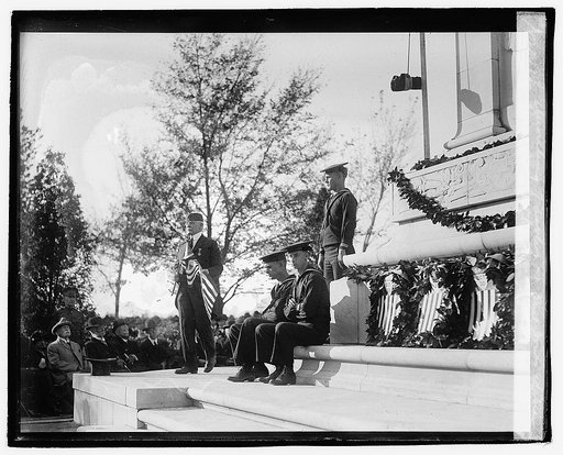 Unveiling of tablet at Paul Jones statue, Rear Adml. Chester, Oct. 30/20