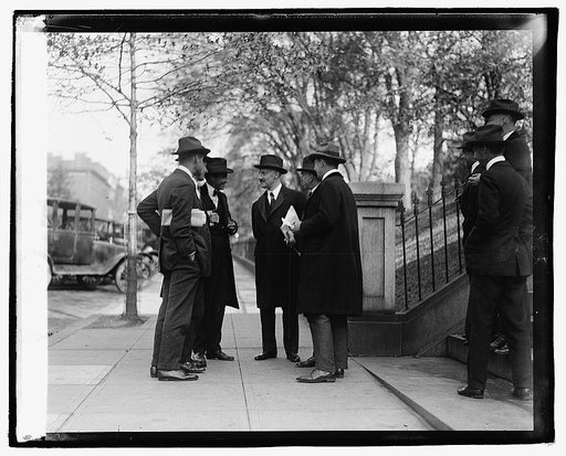 Colby and newspaper men