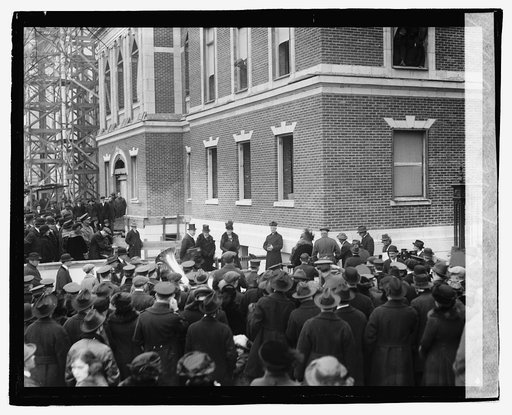 Crowd of people outside building], 2/12/21