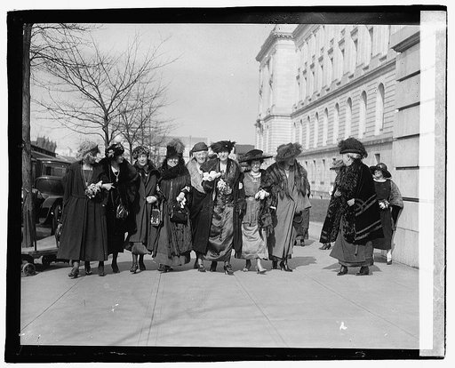 Group of women walking, Washington, D.C.(?)