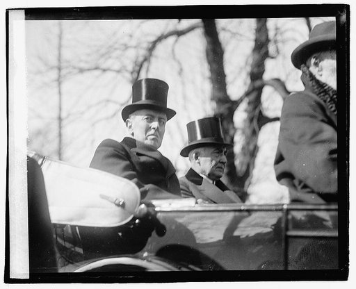 Harding & Wilson in carriage
