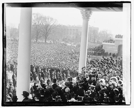 Harding delivering address