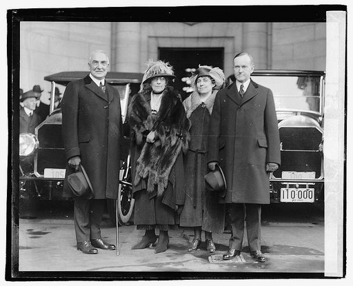 Harding, Mrs. H., Mrs. C. & Coolidge