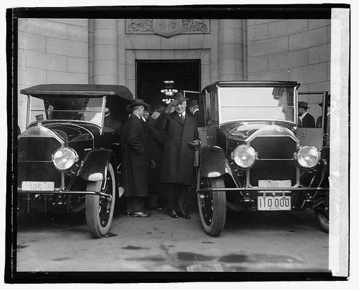 Harding arriving at station