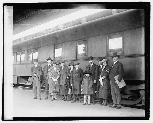 Meredith & party at station