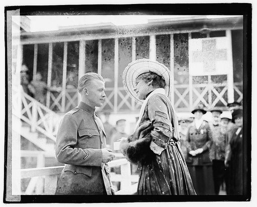 Mrs. Harding at Walter Reed