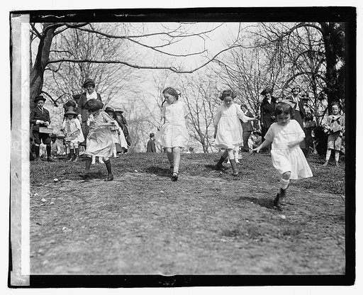Easter egg rolling, 1921, 3/28/21