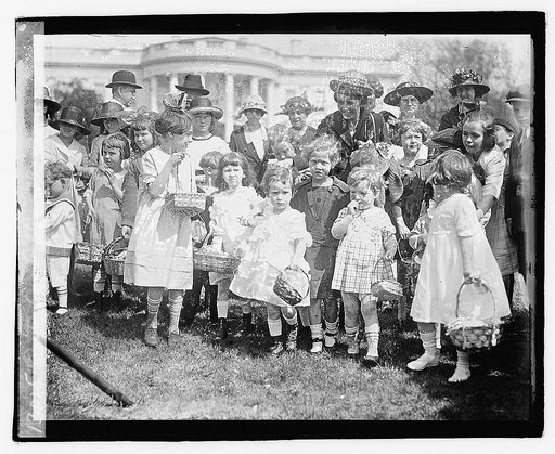 Easter egg rolling, 1921