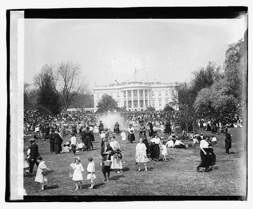 Easter egg rolling, 1921