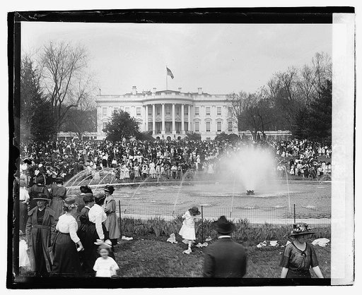 Easter egg rolling, 1921