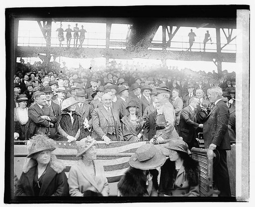 Harding, opening game, 1921