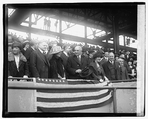 Harding, opening game, 1921