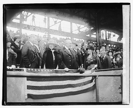 Harding, opening game, 1921