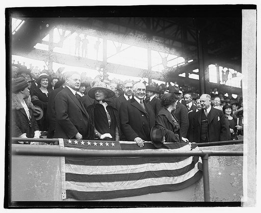 Harding, opening game, 1921