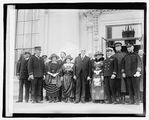Harding with group