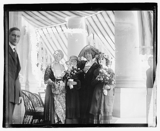 Mrs. Harding with blind girls, 4/14/21