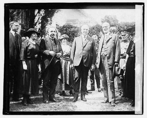 Harding, Prof. Einstein & wife,] 4/25/21
