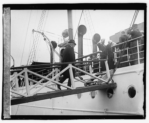 Harding on Mayflower, 4/27/21