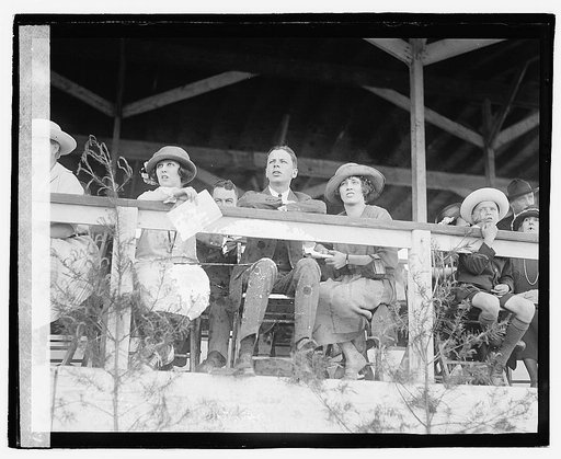 Horse show, 1921, Miss Eleanor Davis, Josephine Duforse[?], Virginia Gelden
