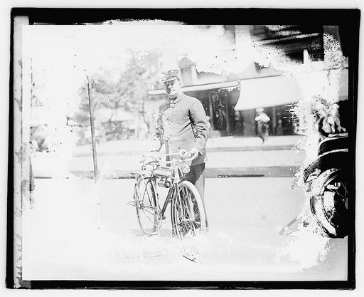 ...] fireman on bicycle