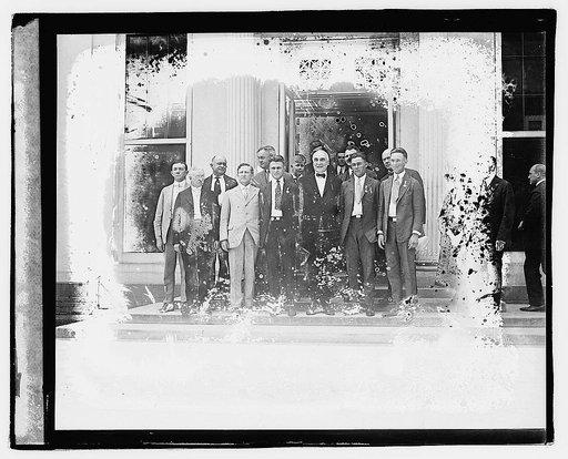 President with boys stock judging team, 6/13/21
