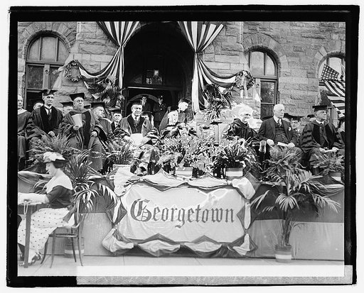 Denby at Georgetown College graduation, 1921