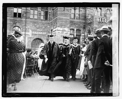 Denby at Georgetown College graduation, 6/14/21