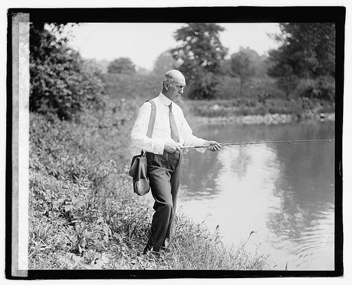 Senator Shortridge fishing