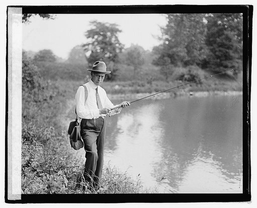 Senator Shortridge fishing