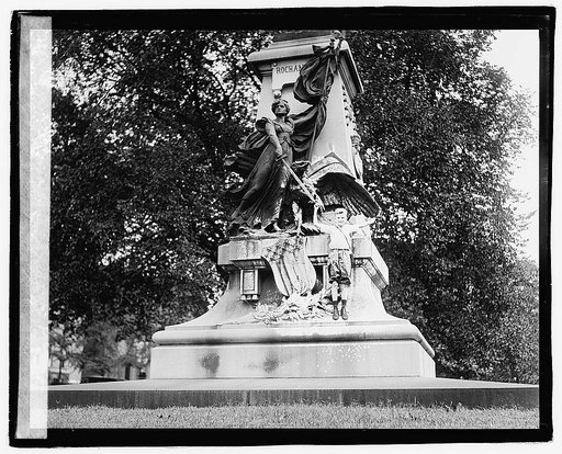 Edwards boy Rochambeau statue