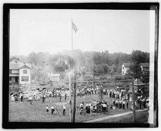 Flag raised Cherry Dale