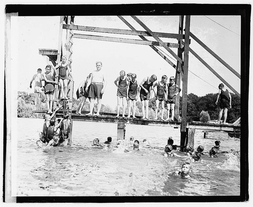 Davis, swimming, Moosehead, 7/22/21