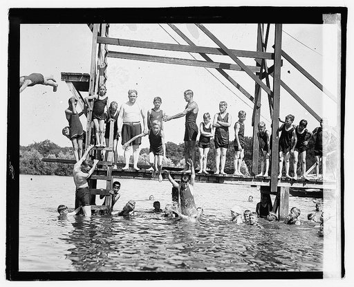 Davis, swimming, Moosehead