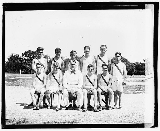Davis with track team [Moosehead